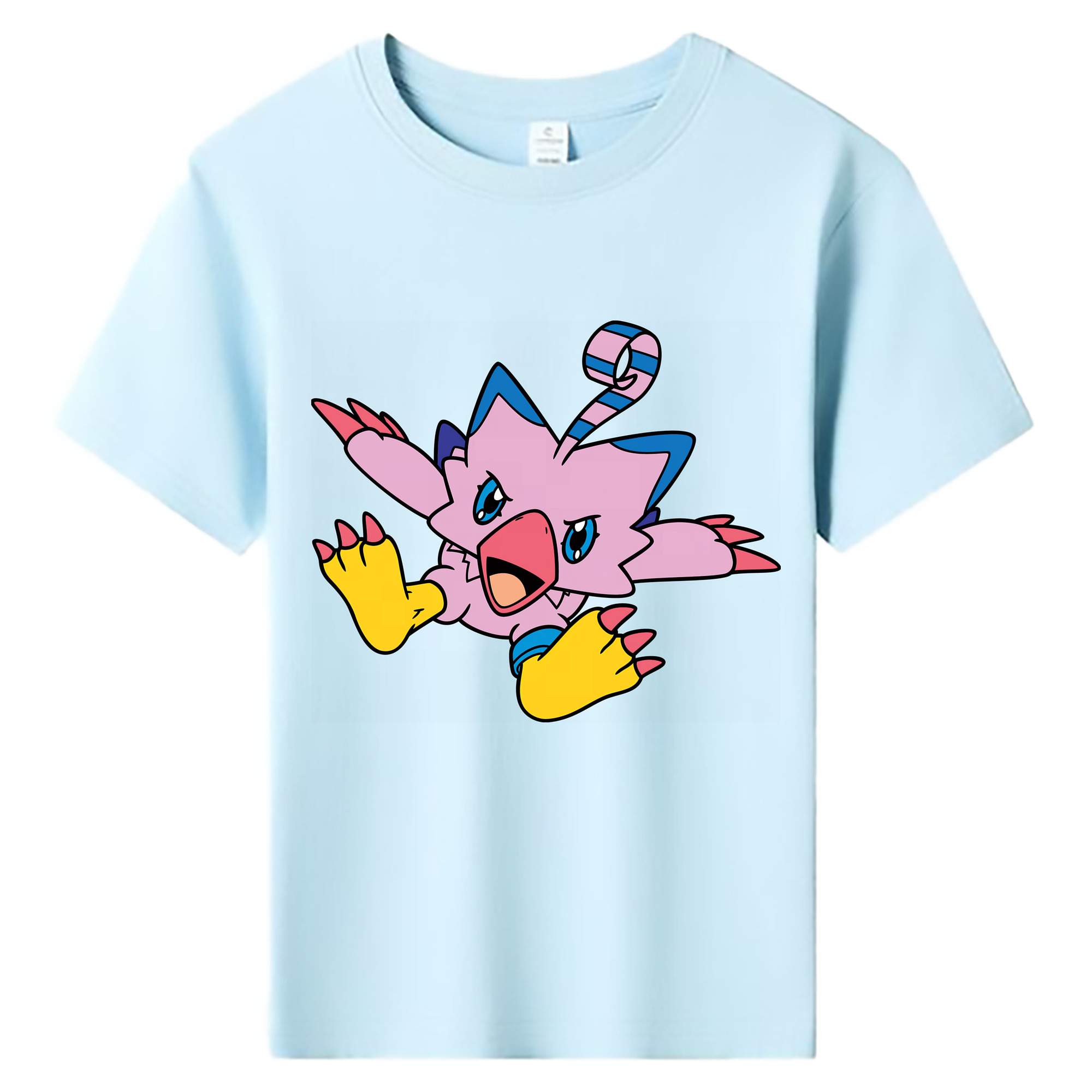 （画像用） Digimon デジタルモンスター/デジモン 綿100％キッズTシャツ（フロントプリント）